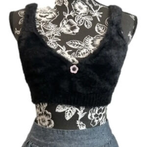 For Love & Lemons “fur” crop tank top